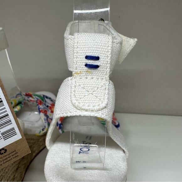 NWOB | TOMS | Marisela Wedge Sandal | White Mediterranean | Size 5 - Picture 13 of 16